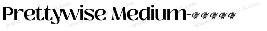 Prettywise Medium字体转换